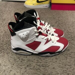 Jordan Red and White Men's Sneakers